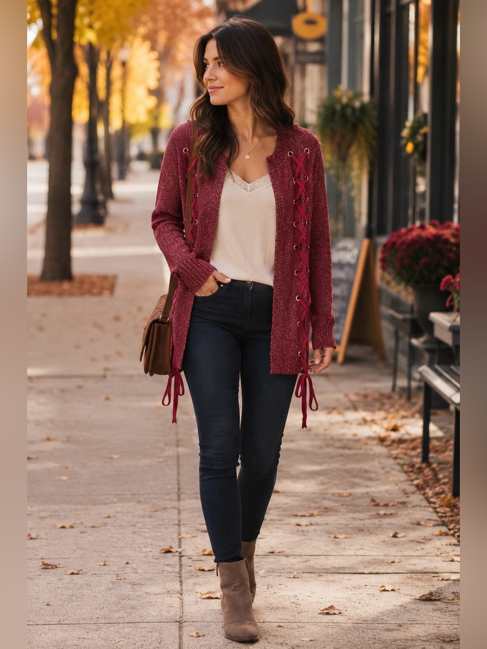 Ruby Ruche-Tie Cardigan | Romantic Cottage Feminine Balletcore Soft